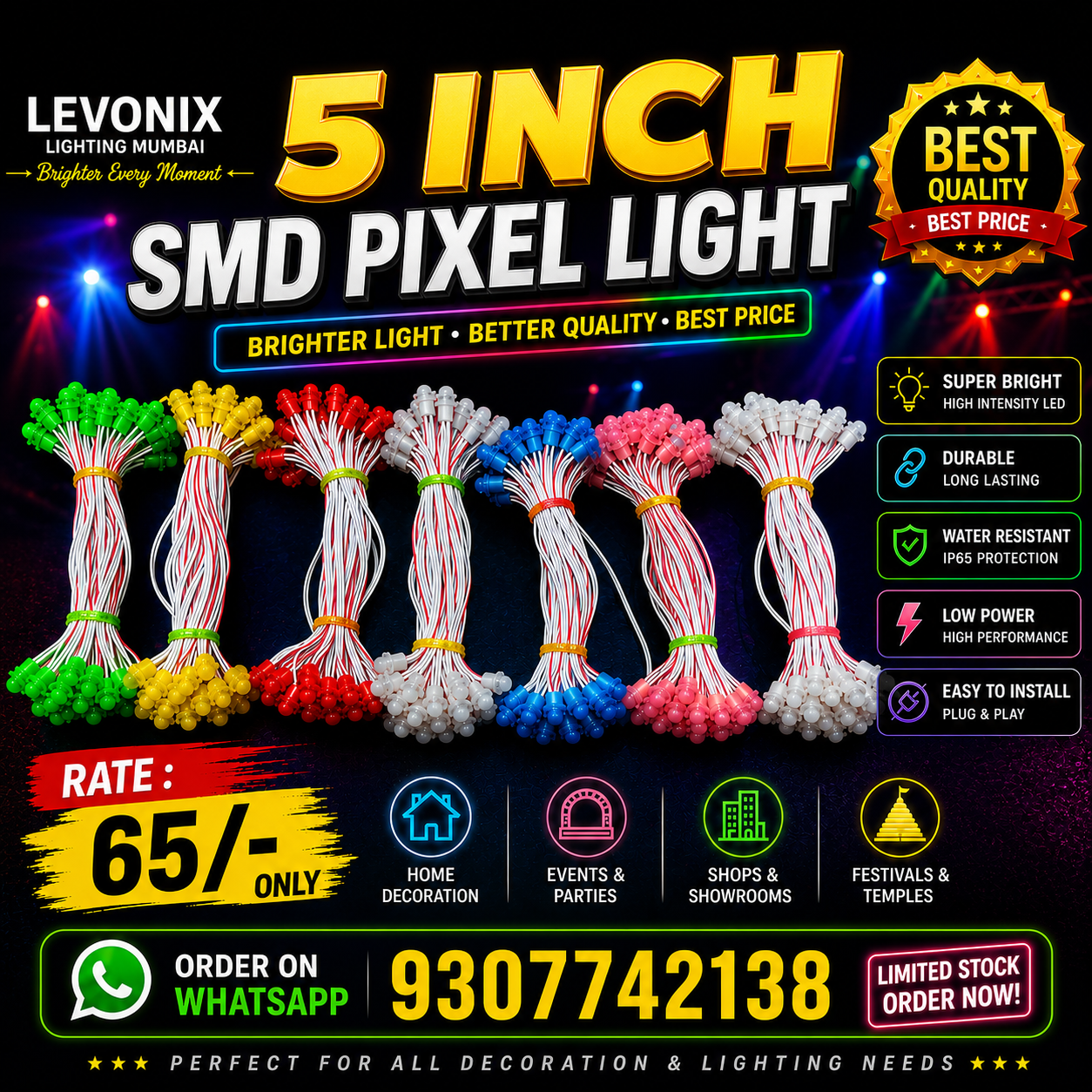 5 inch  SMD Pixel Led Light