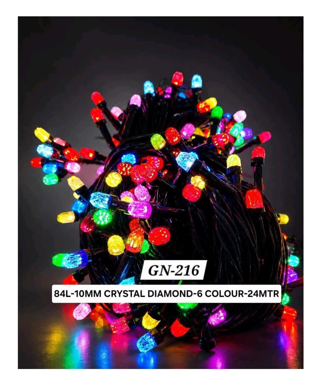Diwali Light Crystal Diamond  10mm 24 Meter Length 